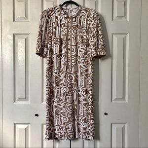 Vintage abstract shift dress 🌙